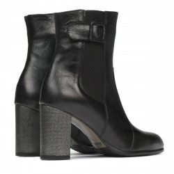 Women boots 1177 black satinat