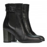 Women boots 1177 black satinat