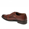 Men stylish, elegant shoes 838 a cognac