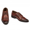 Men stylish, elegant shoes 838 a cognac