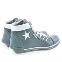 Women boots 3274 gray+white