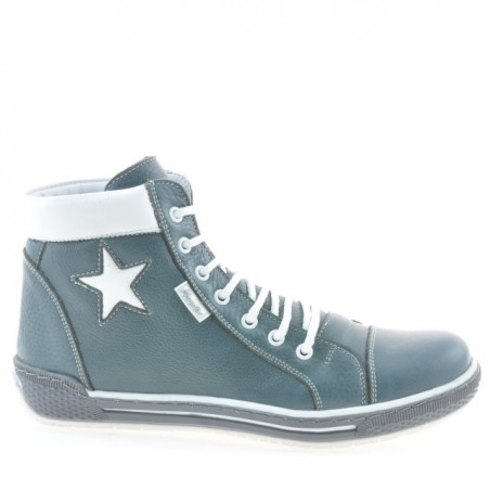 Women boots 3274 gray+white