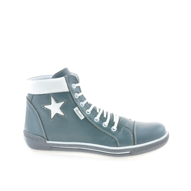 Women boots 3274 gray+white