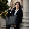 Women shoulder bag 034g black safiano lifestyle