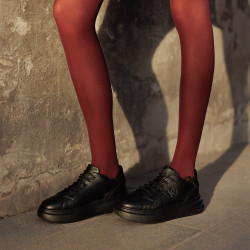 Women sport shoes 6077 black combined lifestyle