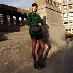 Women shoulder bag 035g 01 black combined