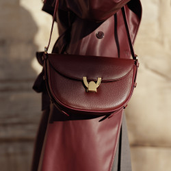 Women shoulder bag 035g burgundy