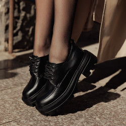 Women casual shoes 6076 black lifestyle