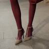 Women stylish, elegant shoes 1323 sand velour lifestyle