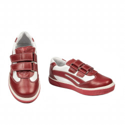 Small children shoes 16-1c red+white