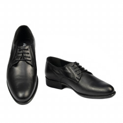 Men stylish, elegant shoes 837 black