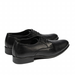 Men stylish, elegant shoes 837 black