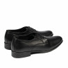 Men stylish, elegant shoes 837 black