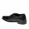 Men stylish, elegant shoes 837 black