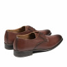 Men stylish, elegant shoes 837 a cognac