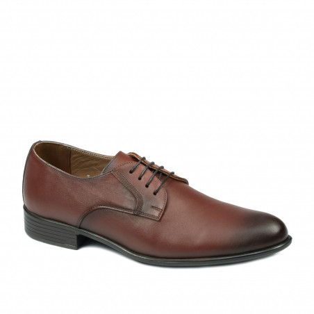 Men stylish, elegant shoes 837 a cognac