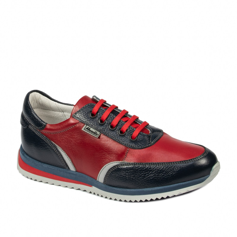 Teenagers stylish, elegant shoes 374 indigo+red