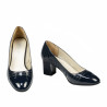 Women stylish, elegant shoes 1268 patent indigo