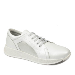 Pantofi sport/casual dama 6010 white pearl combined