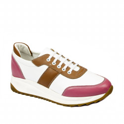 Women sport shoes 6030 pink+white