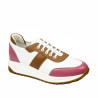 Women sport shoes 6030 pink+white