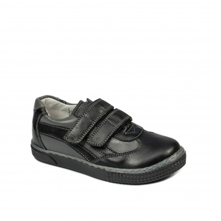 Small children shoes 16c black+gray