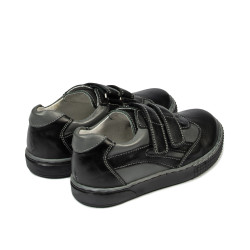 Small children shoes 16c black+gray