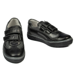 Small children shoes 16c black+gray