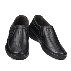 Women loafers, moccasins 6000 black