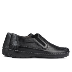 Women loafers, moccasins 6000 black