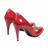 Women stylish, elegant shoes 1246 patent red