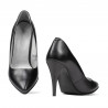 Women stylish, elegant shoes 1246 antracit pearl