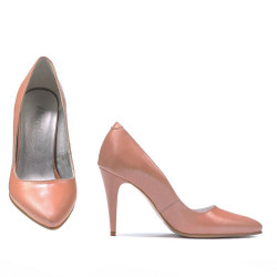 Women stylish, elegant shoes 1246 pudra pearl