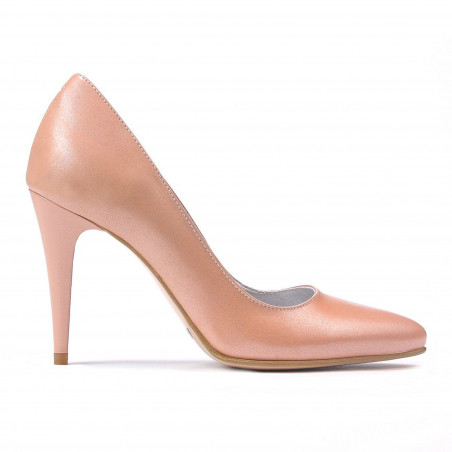 Women stylish, elegant shoes 1246 pudra pearl