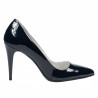 Women stylish, elegant shoes 1246 patent indigo