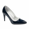 Women stylish, elegant shoes 1246 patent indigo