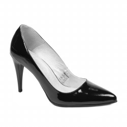 Women stylish, elegant shoes 1246 patent black