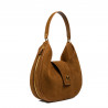 Women shoulder bag 036g suede brown