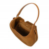 Women shoulder bag 036g suede brown