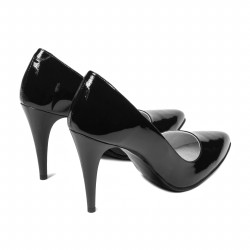 Women stylish, elegant shoes 1246 patent black