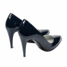 Women stylish, elegant shoes 1246 patent indigo