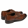 Men stylish, elegant shoes 838 a brown