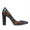 Women stylish, elegant shoes 1261 black pastel