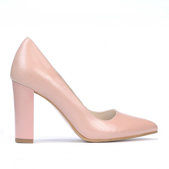 Women stylish, elegant shoes 1261 pudra pearl