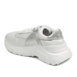 Women sport shoes 6015 white pearl combined