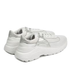 Women sport shoes 6015 white pearl combined