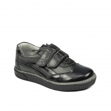 Small children shoes 16-2c black+gray