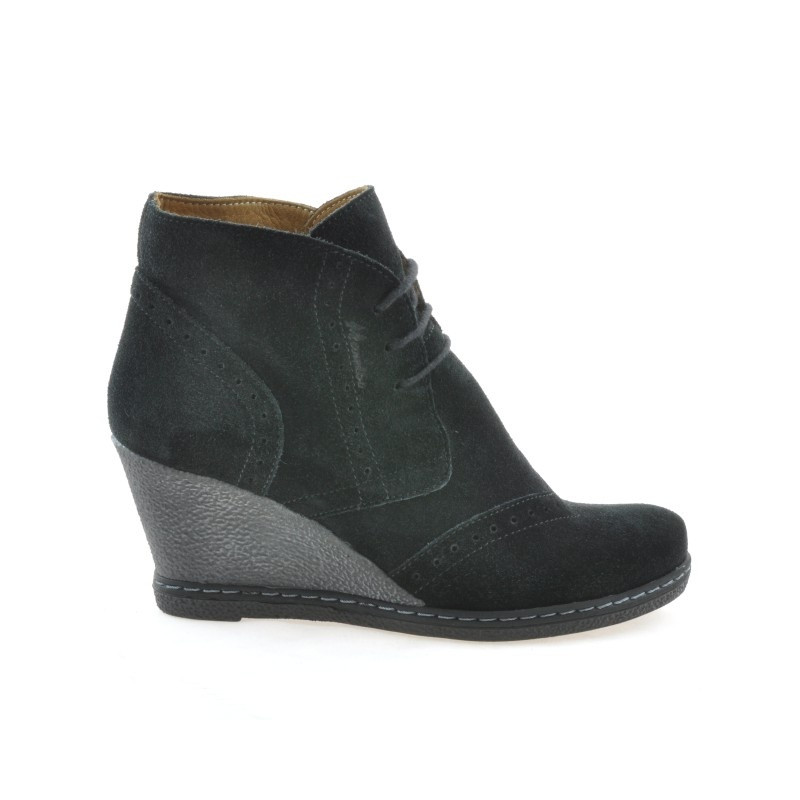 Women boots 3230-1 black velour