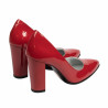 Women stylish, elegant shoes 1261 patent red