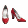 Women stylish, elegant shoes 1261 patent red